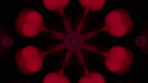 Abstract animated kaleidoscope pattern. Abstract three-dimensional background. 3 Stock Footage 125001696