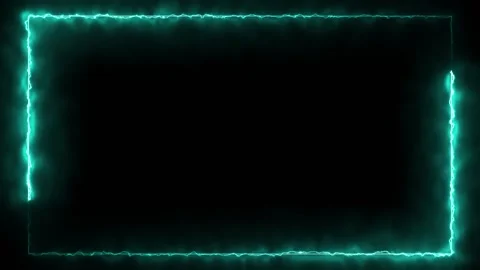 Abstract animated light Neon effect rectangle frame Loop background Stock Footage 232929551