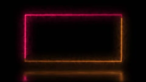 Abstract animated light Neon effect rect... | Stock Video | Pond5