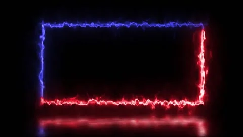 Abstract animated light Neon effect rect... | Stock Video | Pond5