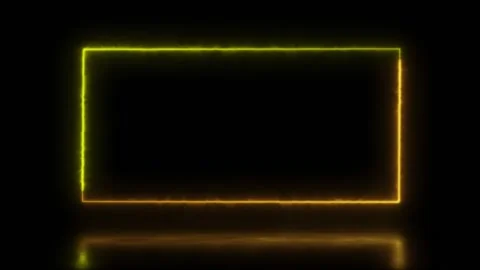 Abstract animated light Neon effect rect... | Stock Video | Pond5