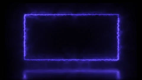 Abstract animated light Neon effect rect... | Stock Video | Pond5