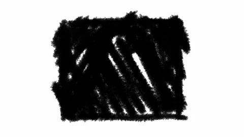 An abstract animated loop of white scribbled lines filling a rectangle shap.. Stock Footage 322028173