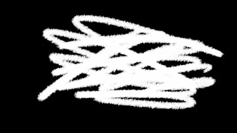 An abstract animated loop of white scribbled lines filling a rectangle shap.. Stockbeeldmateriaal 322028174