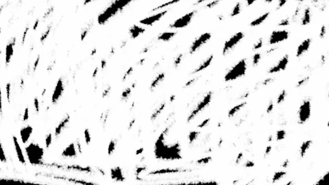 An abstract animated loop of white scribbled lines covering the entire scre.. Video stock 322028189
