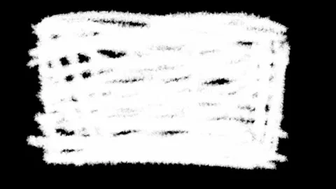 An abstract animated loop of white scribbled lines filling a rectangle shap.. Stockbeeldmateriaal 322028193