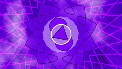 Abstract animated mandala for ajna chakra Stock Footage 187299075