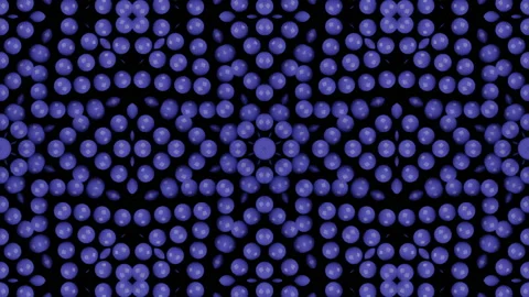 Abstract animated mosaic with 3d rendered objects. Simple seamless loop Stock Footage 166356156
