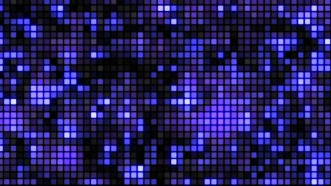 Abstract animated motion background. Glowing purple neon led display lights Stock Footage 166837979