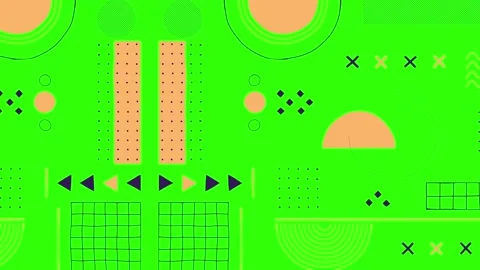 Abstract Animated Motion Background Pattern and Texture Loop 库存影片 345919643