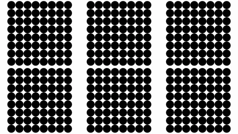 Abstract animated motion graphics breathing circle matrix Stock Footage 94757401