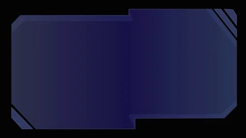 Abstract animated moving technology ui futuristic hud interface blue hologram Video stock 126610971