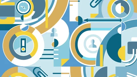 Abstract animated office background Stock Footage 97127864