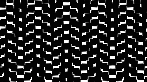 Abstract animated ornament. Geometric background in the style of minimalism. Sea Stock Footage 219604892