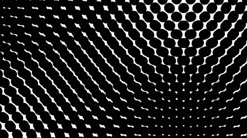 Abstract animated ornament. Geometric background in the style of minimalism. Sea Stock Footage 219605103