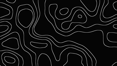 Abstract animated outline topographic co... | Stock Video | Pond5