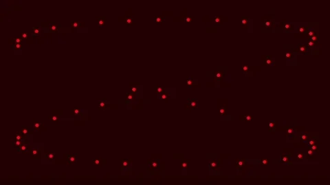 Abstract animated pattern of colorful dots forming Stock Footage 341088974