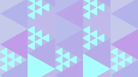 Abstract animated pattern with geometric tiles Stock Footage 168685482
