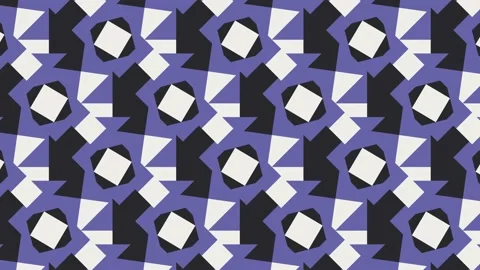 Abstract animated pattern with geometric tiles. Very peri violet elements Stock Footage 168825193