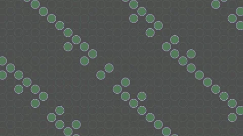 Abstract Animated Pattern of Green Circles Moving Diagonally Across Stockbeeldmateriaal 334959160