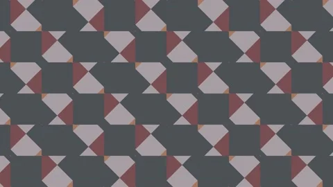 Abstract animated pattern with multicolor geometric shapes. Seamless loop motion Video stock 175277923