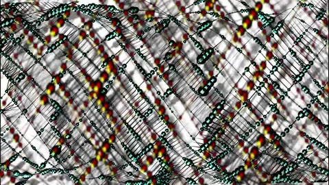 Abstract Animated Pearls Video stock 243582106