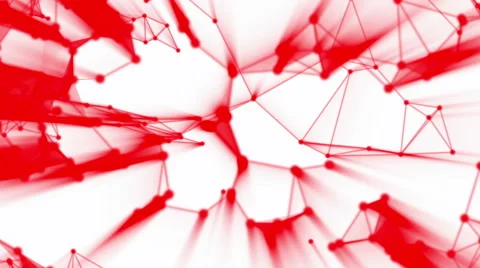Abstract animated Plexus against white background Stock Footage 51788342