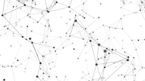 Abstract animated Plexus point and lines cloud. Stock Footage 254515615
