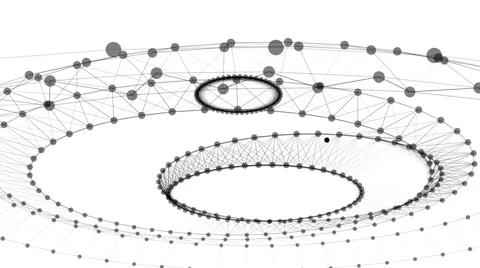 Abstract Animated Plexus on White Background Stock Footage 55631378