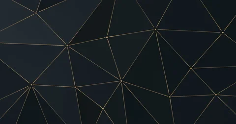 Abstract animated polygonal pattern luxury dark. 3D Stock Footage 121005029