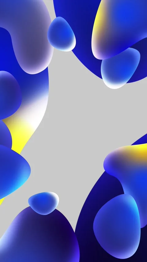 Abstract animated presentation backdrop of colorful moving liquid fluid shape Stock Footage 301739106