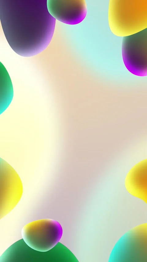 Abstract animated presentation background, colorful moving liquid shapes Video stock 301739159
