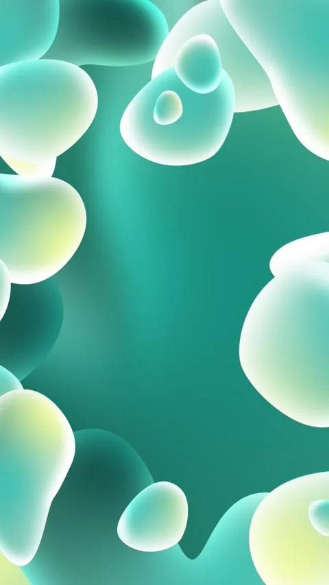 Abstract animated presentation background, dynamic flowing liquid shapes Stock Footage 301739100