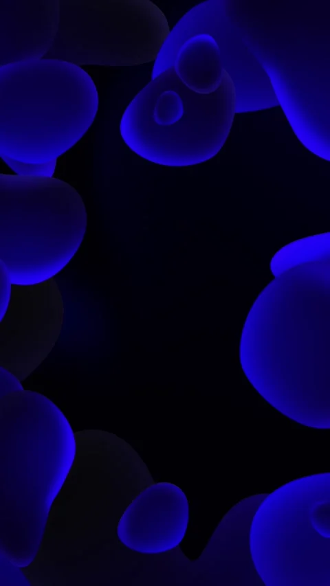 Abstract animated presentation background, fluid moving shapes in deep blue Stock Footage 301739059