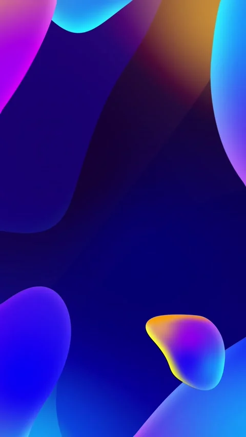 Abstract animated presentation background, vibrant liquid fluid shapes Stock Footage 301738963