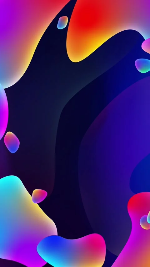 Abstract animated presentation background with vibrant liquid shapes, fluid Stock Footage 301738980