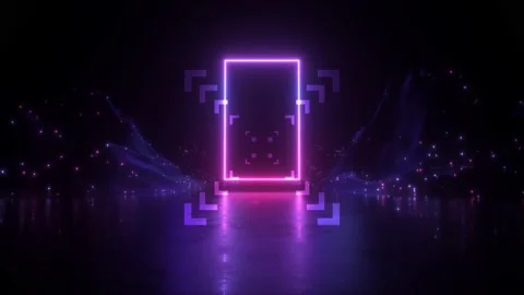 Abstract Animated Purple Rectangle 4K Stock Footage 172095088