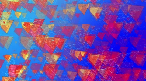 Abstract Animated Pyramids - 4K Resolution Ultra HD Stock Footage 41533991