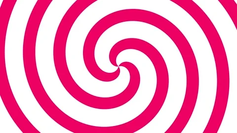 Abstract animated red and white spiral motion background, seamless loop. Stock Footage 159510036