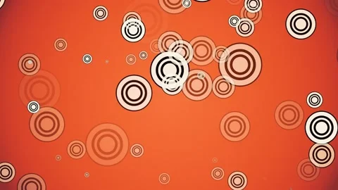 Abstract animated red background with swirling circles Stock Footage 196833379