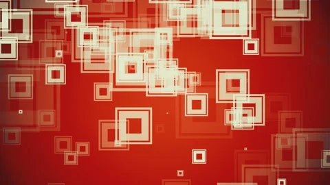 Abstract animated red background with white flowing squares Stock Footage 196950373