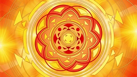 Abstract animated round ornament Video stock 86659974