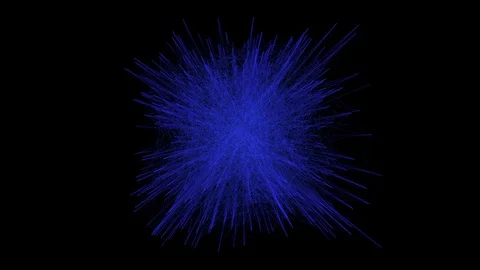 Abstract animated shape moving in black space Stock-Footage 86818602