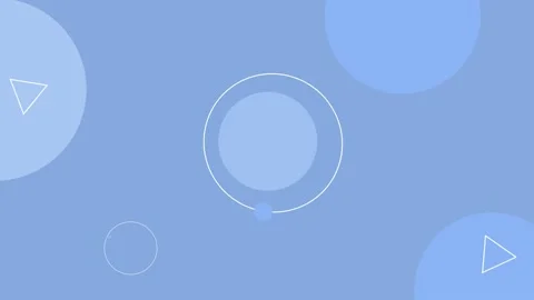 Abstract animated shapes background in light blue Stock Footage 158411397
