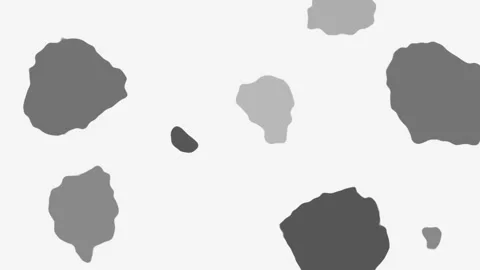 Abstract animated shapes floating on white, motion graphic animation with f.. Stock Footage 340538494