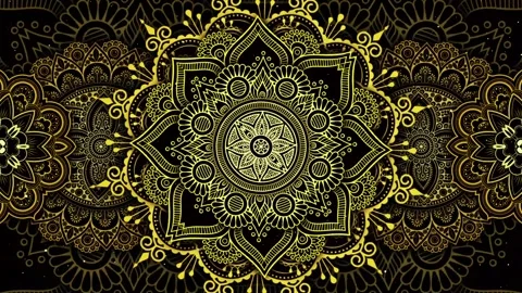 Abstract animated smooth VJ loop geometric seamless kaleidoscope pattern Stock Footage 282153247