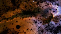 Abstract animated system with nebula background Stock After Effects