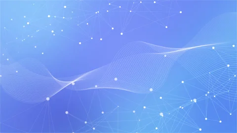 Abstract animated technological data network. Futuristic dots and connects 스톡 동영상 196882434