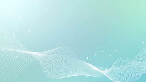 Abstract animated technological data network. Futuristic dots and connects Stock Footage 196882467