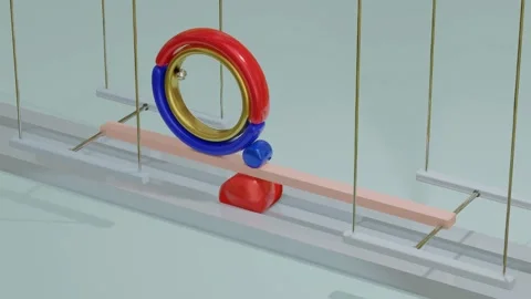 Abstract animated three-dimensional composition. looped moving background. 3D sh Stock Footage 155171457